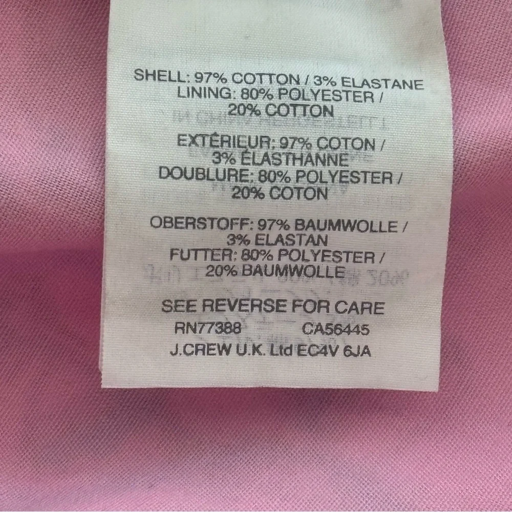 NWT J. Crew Women’s Tropical Print Dress in Pink and Green‎ Size XS